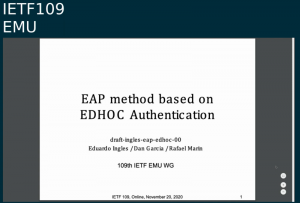 IETF Internet-Draft EDHOC Authentication